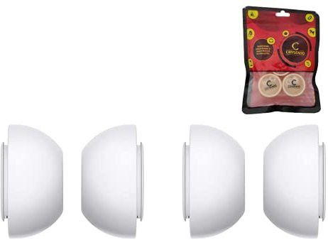 Crysendo Silicone Replacement Eartips For Airpods Pro (2 Pairs)(Large) Over The Ear Headphone Cushion