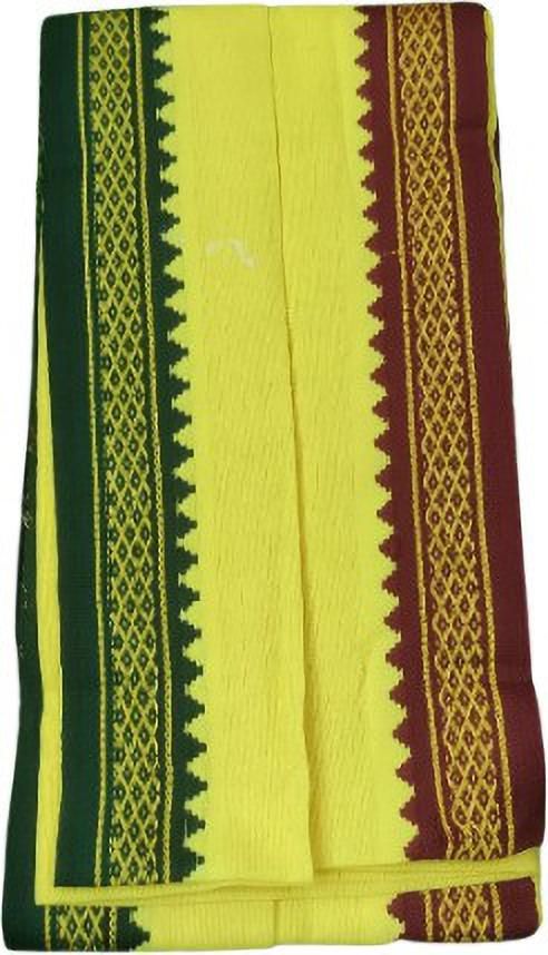 shivshakti Printed Cotton Blend Men Yellow Scarf-picture-34