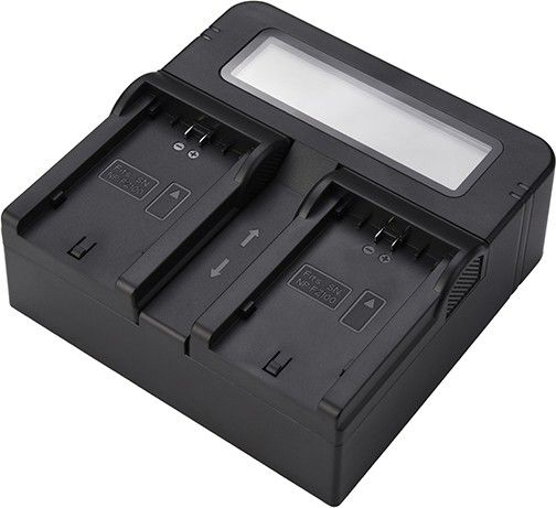 Power Smart NP-F970 Dual Channel Digital Camera Battery Charger LCD Display for NP-F550/F750 Camera Battery Charger-image-4