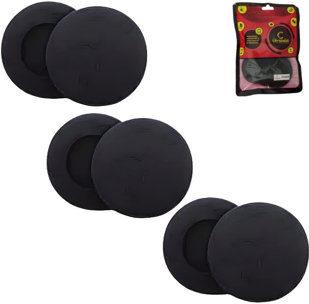 Crysendo Headphone Cushion For Jabra Biz 1500 (55mm / 5.5cm) | 5MM Thick(3 pairs) Over The Ear Headphone Cushion