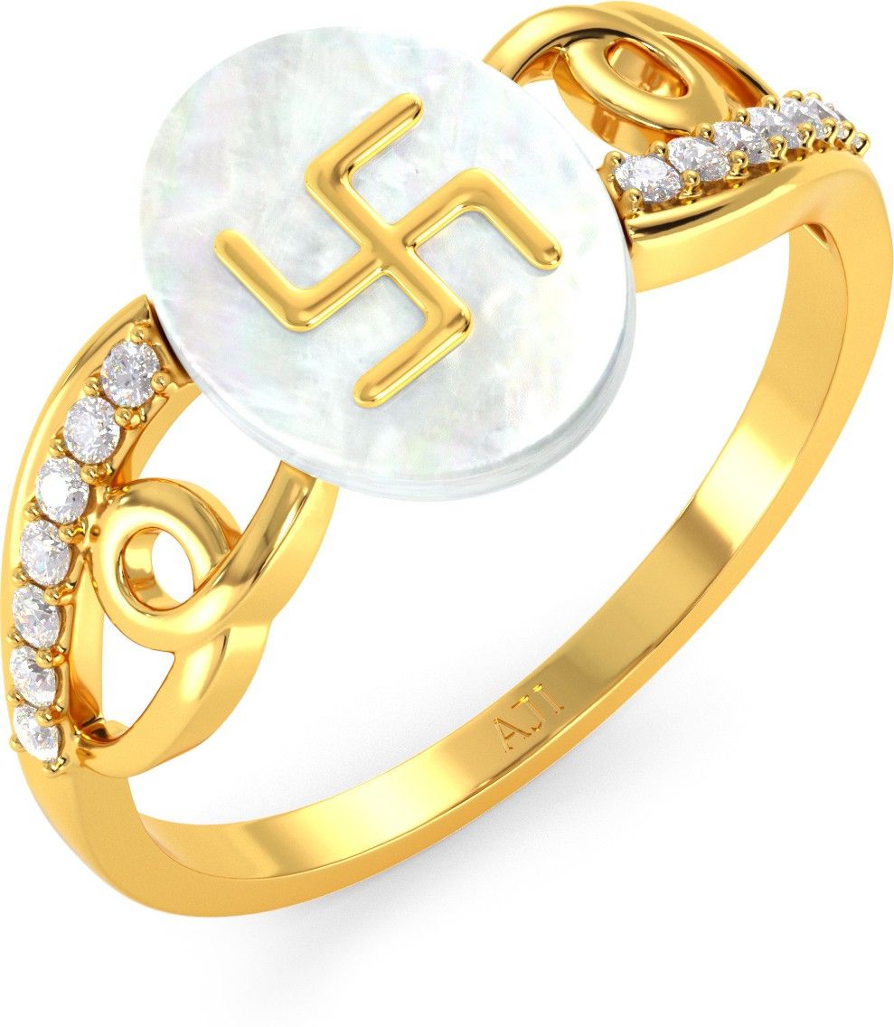 Joyalukkas Gold Ring 22kt Pearl Yellow Gold ring-image-12