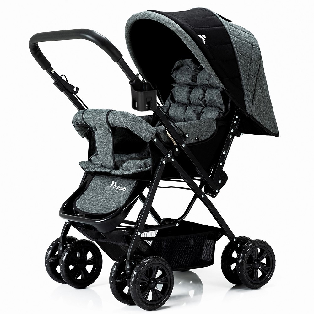 teknum Reversible Look at Me Stroller - Grey Stroller image 1