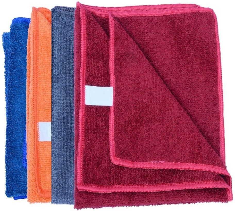 sheenuu Microfiber Set of 4 Piece For Cleaning Table 40*40cm Multicolor Multicolor Cloth Napkins-picture-20