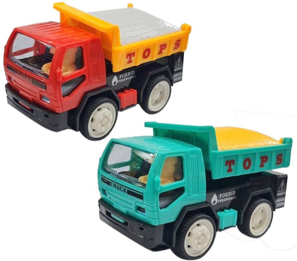 Friction Power Mini Truck Toy Construction Vehicle Dumper Truck with Moving Part-image-49