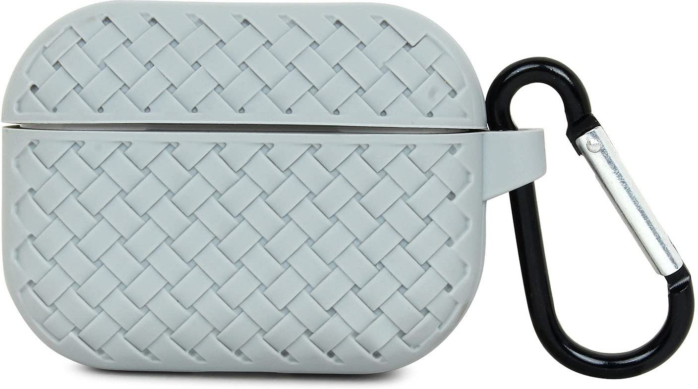 Pouch for APPLE Airpods (3rd Generation) / Apple Airpod 3 Wooven Style Cover Silicon (Grey)-image-5