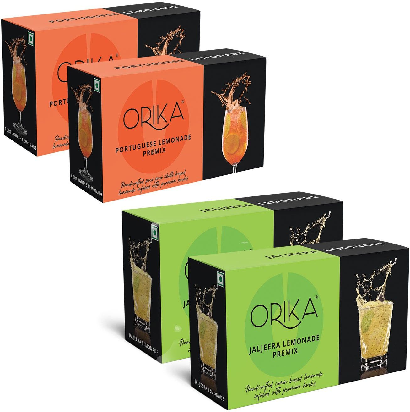 Jaljeera Lemonade & Portuguese Lemonade (Pack of 2 Each, 190 Gm- 10 Sachets) Hydration Drink-image-14