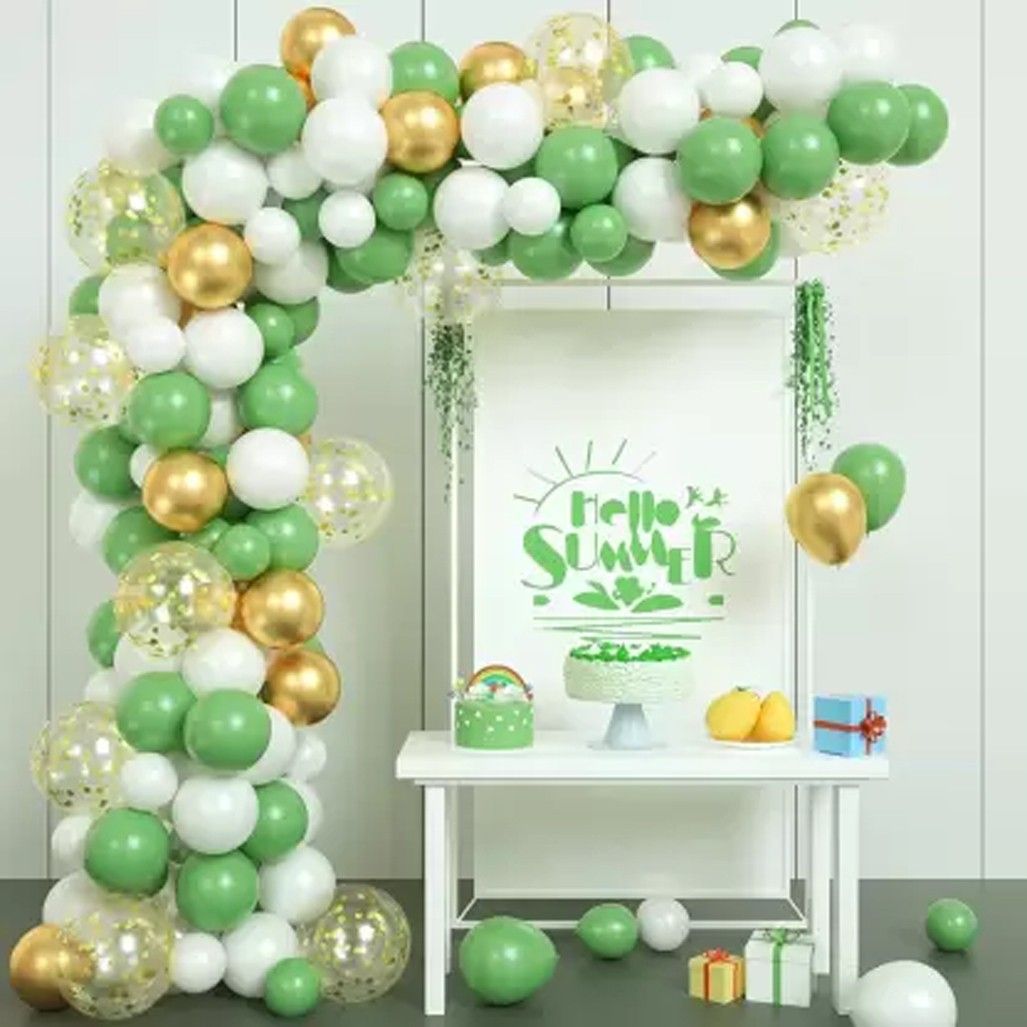 Solid green balloon garland arch kit for wedding, birthday, engagement Balloon Balloon-image-24