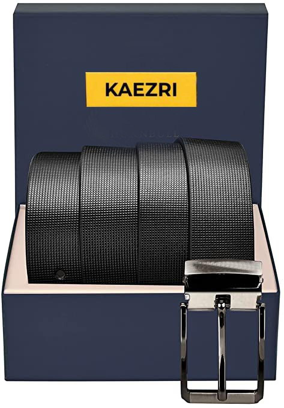 kaezri Men Black Genuine Leather Belt-picture-45