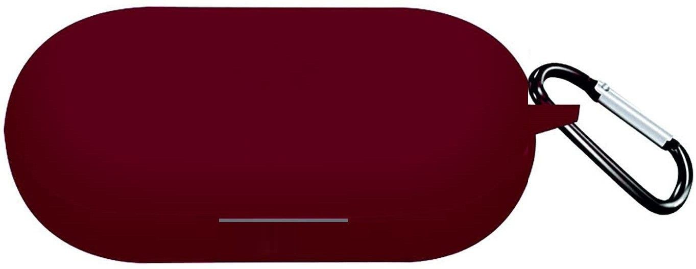 khr Pouch for Mivi DuoPods M20 / Mivi M20 Full Protective Silicone case Cover (Maroon)-picture-20