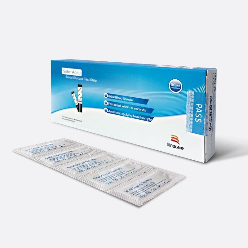 Sinocare INDIVIDUAL 50 STRIP PACK 50 Glucometer Strips-picture-38