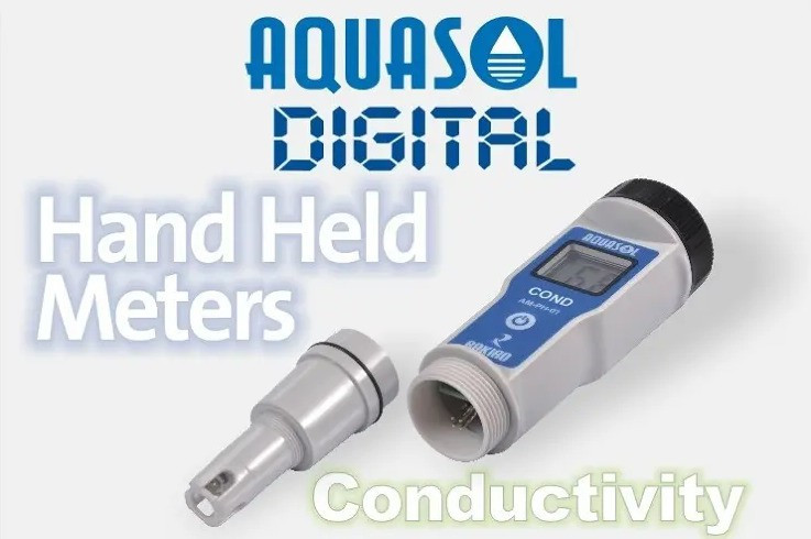 aquasol digital Conductivity Meter low Level - AMCOND02 Product Range: 0 to 1999 uS/cm pH Testers image 1