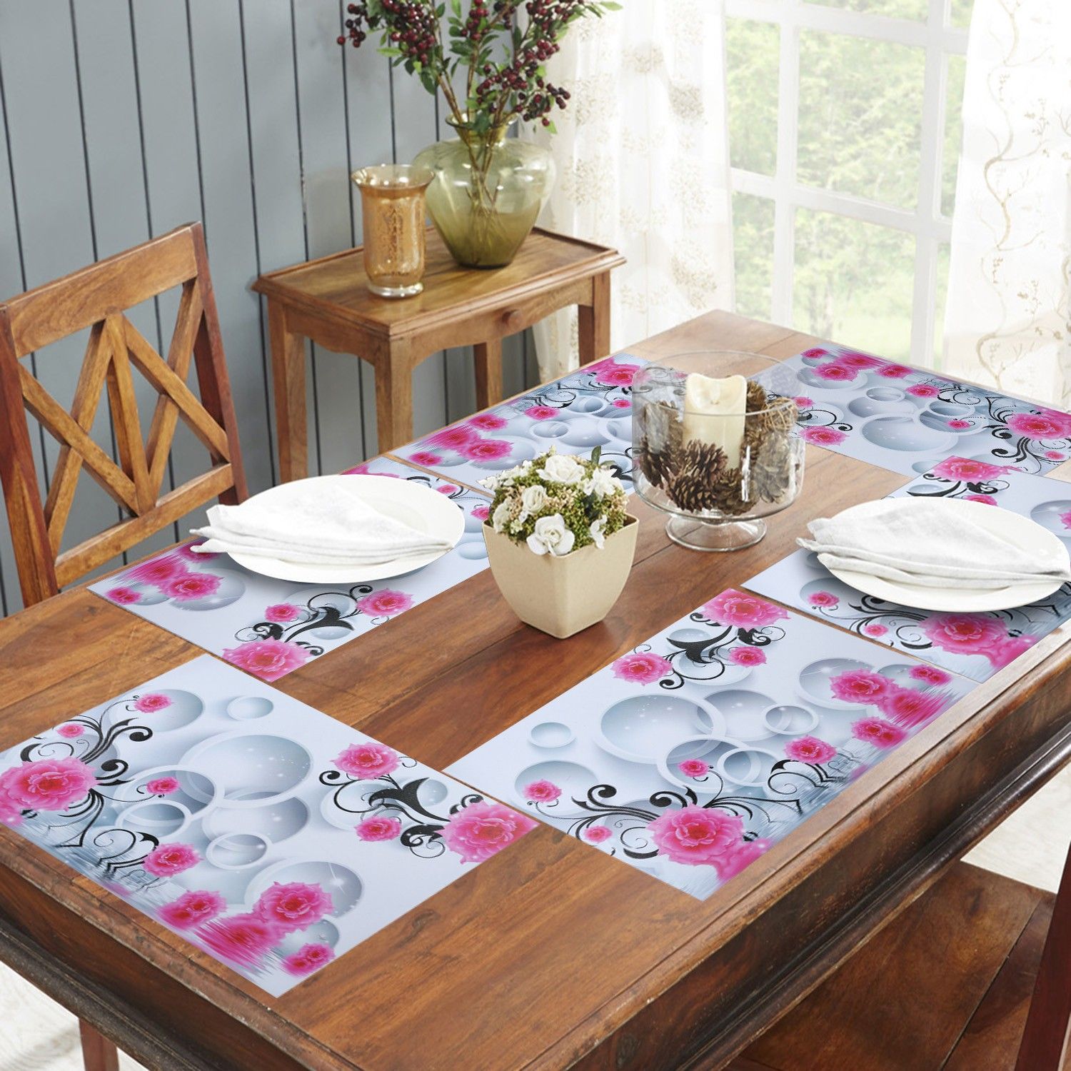 Floral 6 Seater Table Cover