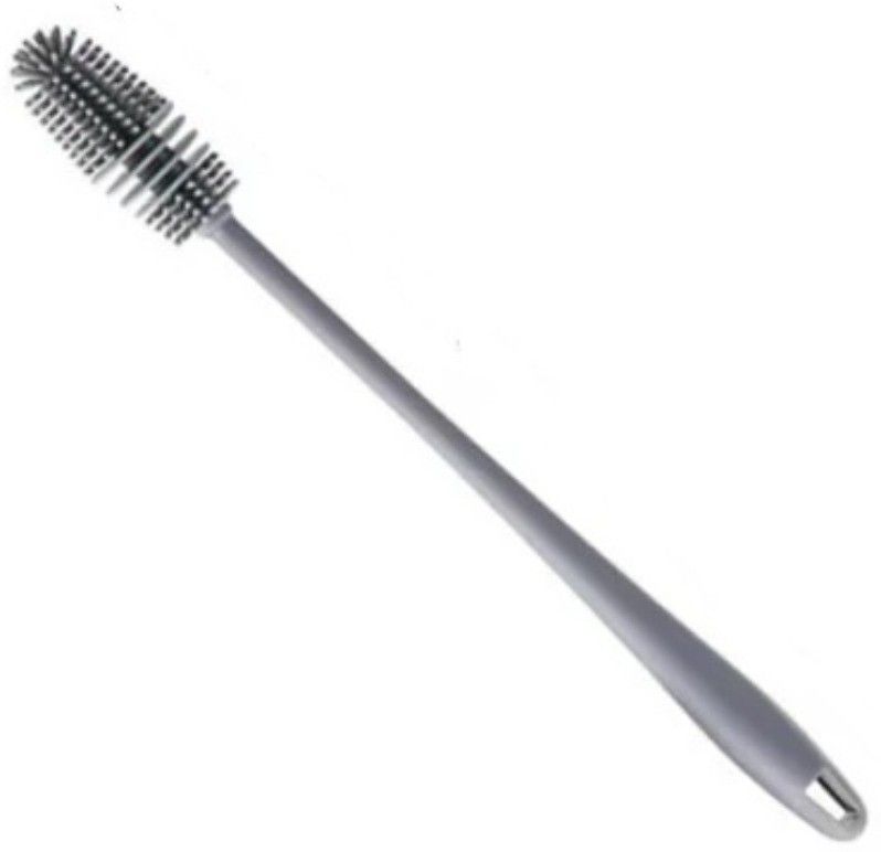 Silicon Multipurpose Cleaning Brush suits for glass, flasks, mugs, Baby Bottles-image-22