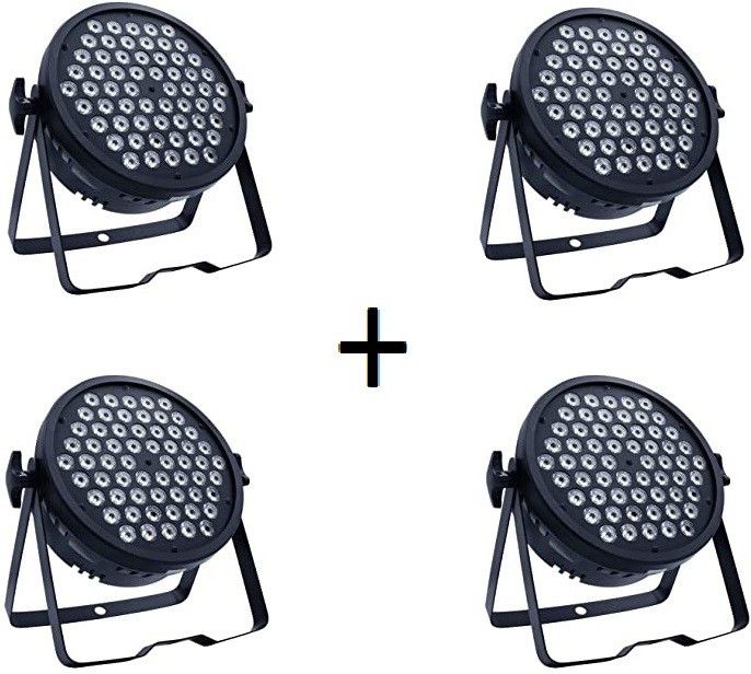 quality21 60x1W (packof4)RGB Par can LightsSlimLED StageLighting DMX 512,Party,Wedding,Etc Disco Ball Set-picture-44