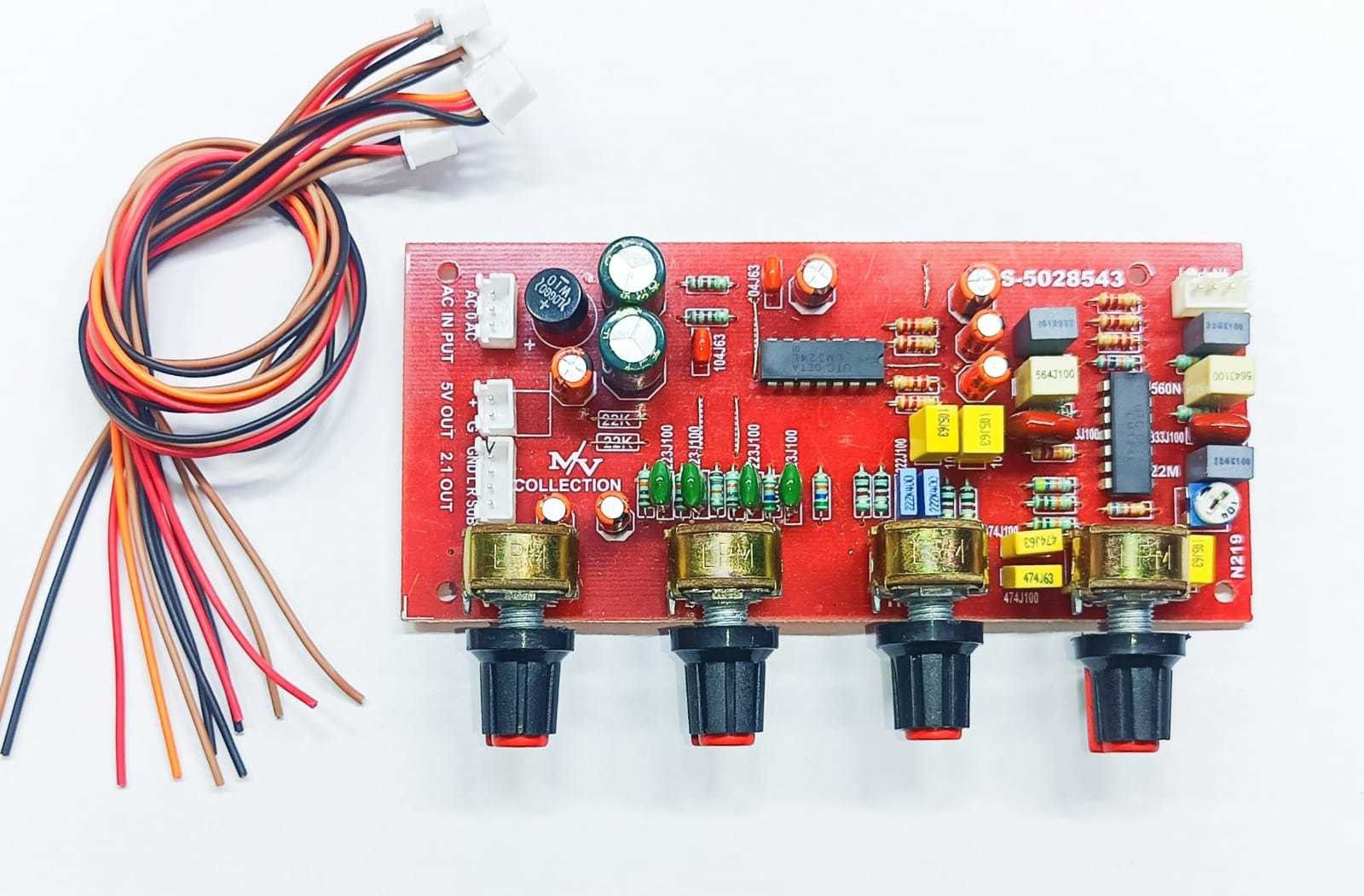 m v collection 2.1 BASS TREBLE BOARD WITH 5 VOLT OUTPUT AND INBUILT SUBWOOFER BOARD Electronic Components Electronic Hobby Kit-picture-13