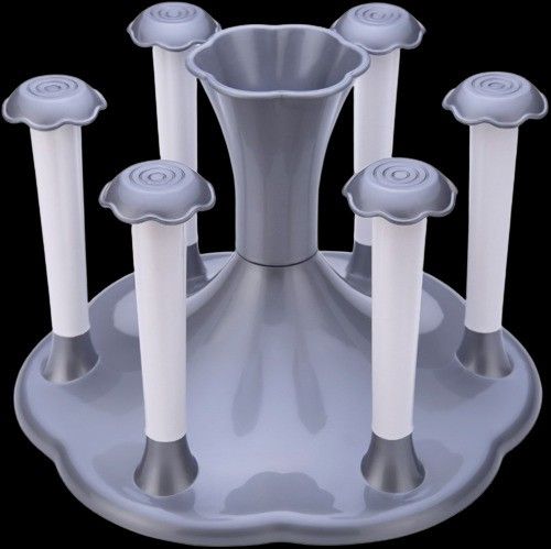 Premium Glass and Spoon Organiser for Glasses and Cutlery Glass Stand Plastic Glass Holder-image-3
