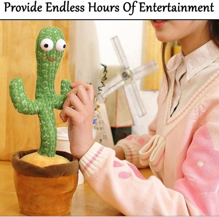 haulsale Dancing Talking Cactus Plush Toy, Wriggle, Singing, Repeat What You Say-321-picture-11