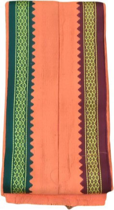 shivshakti Printed Cotton Blend Men Orange Scarf-picture-24