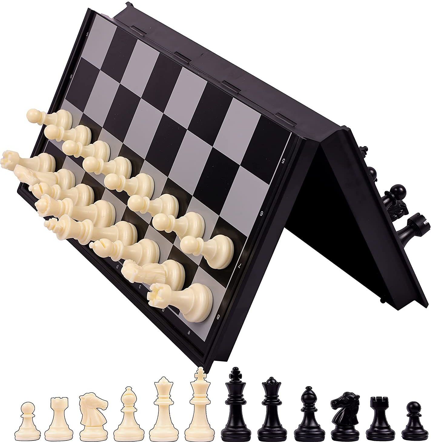 Chess Board 10x10" Magnetic Chessboard Game Set with Folding 1.8 cm Chess Board-image-43