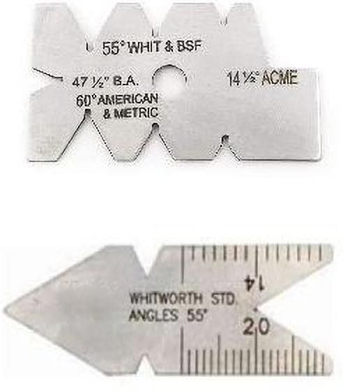 Screw Thread Cutting Gauge 14-1/2",47-1/2", 55, 60° & Center Gauge 55° IN/Metric Ring Gauge-image-24