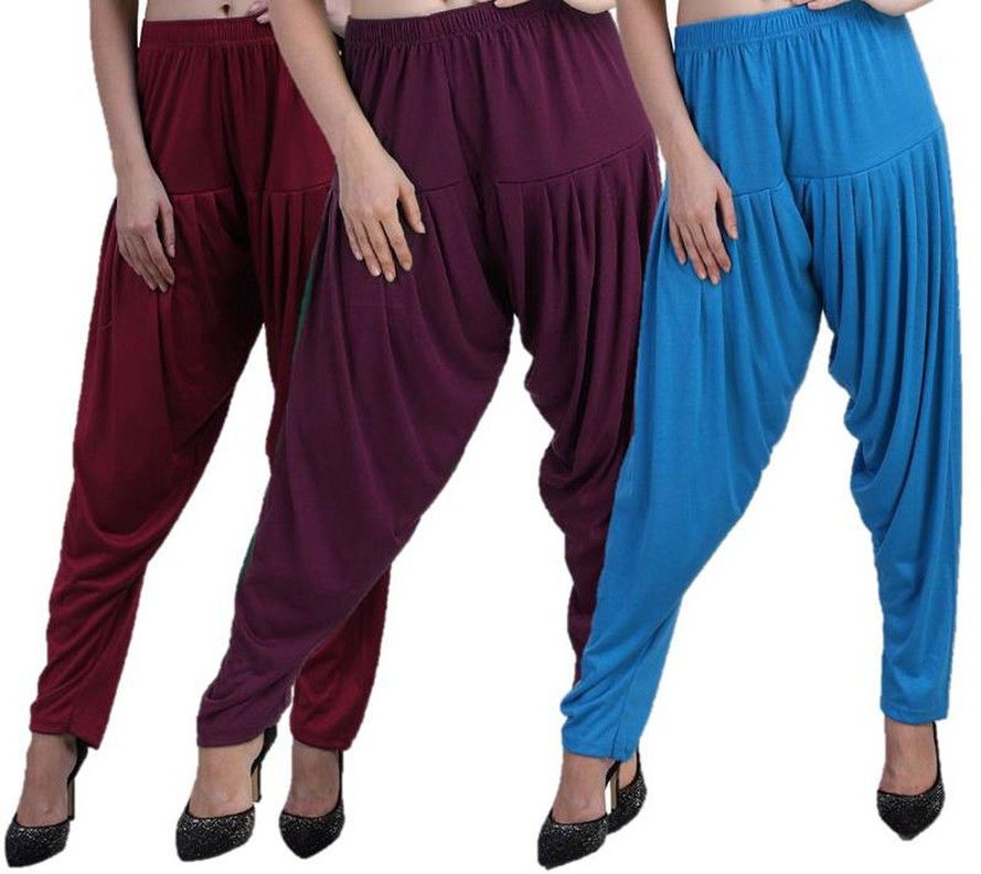 casual365 Viscose Rayon Solid Patiala-picture-14