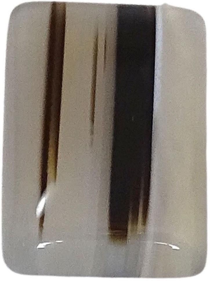 Sahiba Gems Black, Grey Cut Natural Agate Gemstone