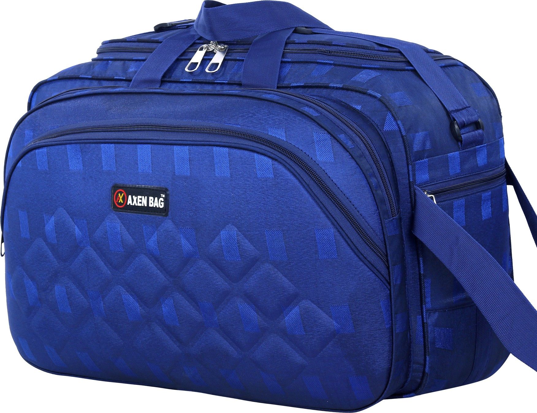 50 L Strolley Duffel Bag - 50 L STROLLEY DUFFEL BAG - DUFFLE BAG FOR MEN AND WOMEN - Blue - Regular Capacity