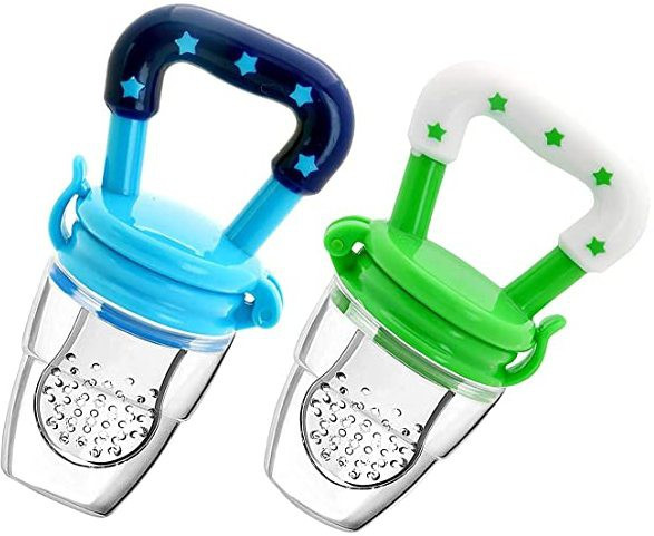 stakipo Food/Fruit Nibbler with Extra Mesh, Soft Pacifier/Feeder, Teether For Baby Feeder image 1