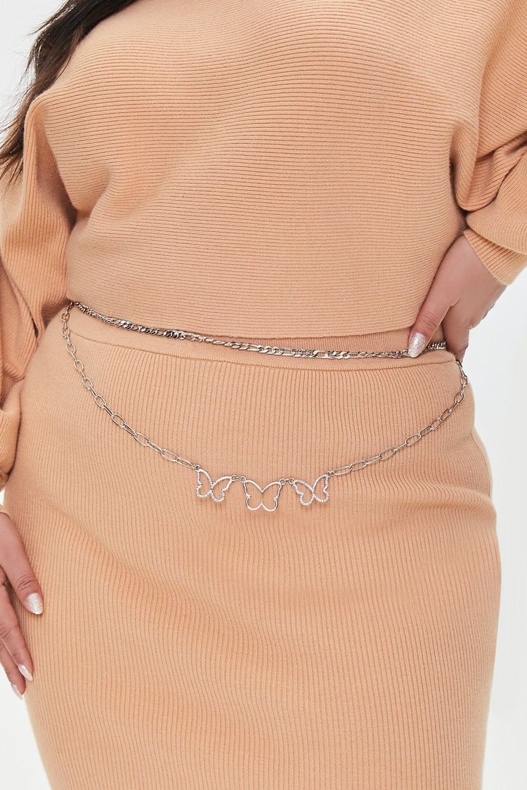 forever 21 Women Silver Genuine Leather Belt-picture-10