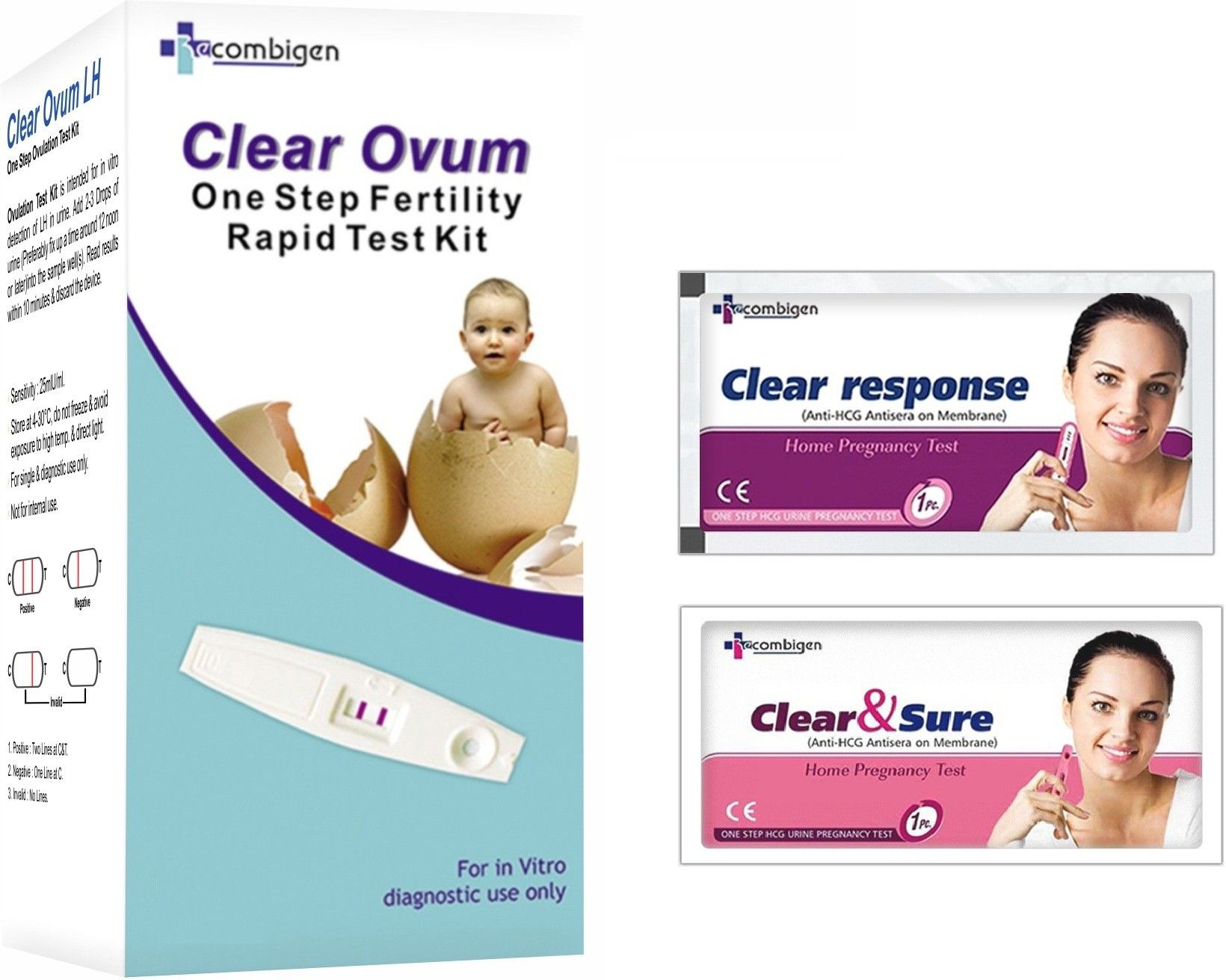 recombigen Clear Ovum One Step Fertility Ovulation Kit-picture-42