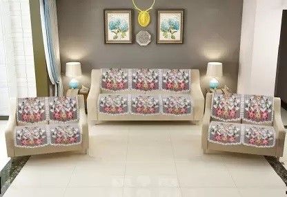 Cotton Sofa Cover (Multicolor Pack of 14) Sofa Fabric-image-39
