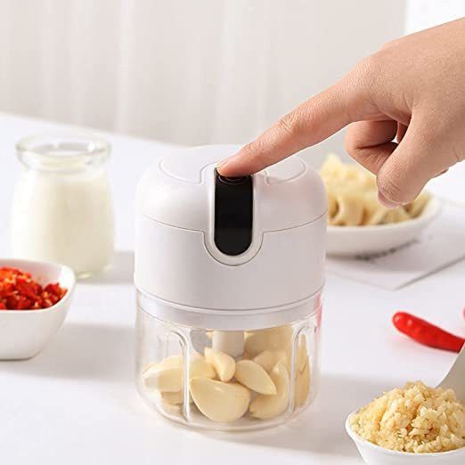 Electric Mini Food Chopper Wireless Garlic Ginger Onion Vegetable Meat Nut Electric Grater & Slicer-image-18