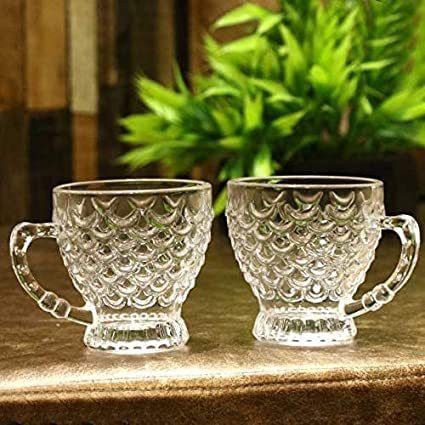 getsociom Pack of 2 Glass 170 ml Tea Cup/Coffee Cup/Green Tea cup-picture-20