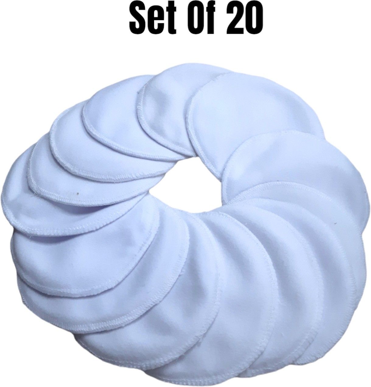 Reusable Washable Nursing Maternity Breast Pads | Absorbent Comfort Fit - 20 Pc Nursing Breast Pad