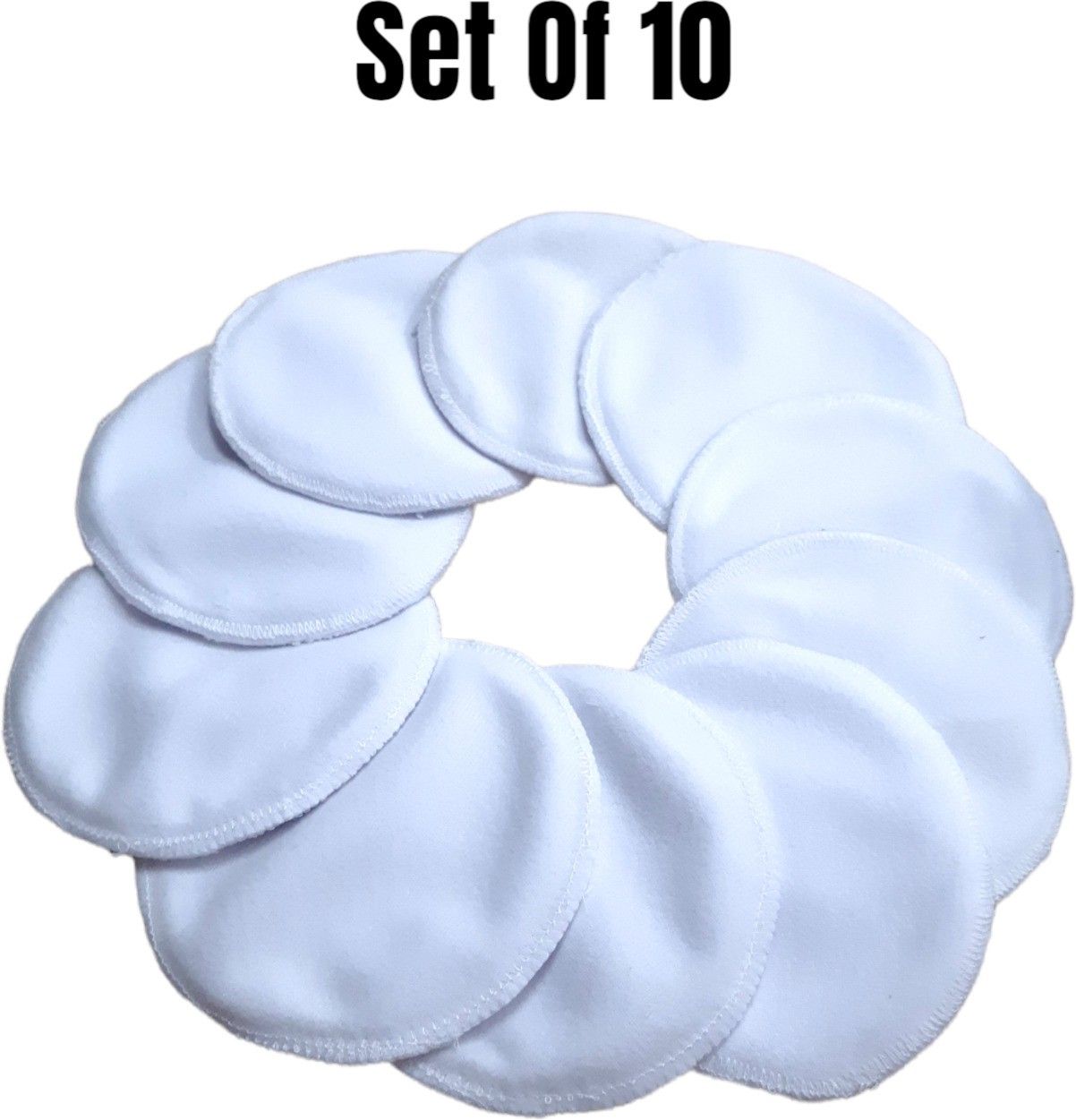 Reusable Washable Nursing Maternity Breast Pads | Absorbent Comfort Fit - 10 Pc Nursing Breast Pad-image-21