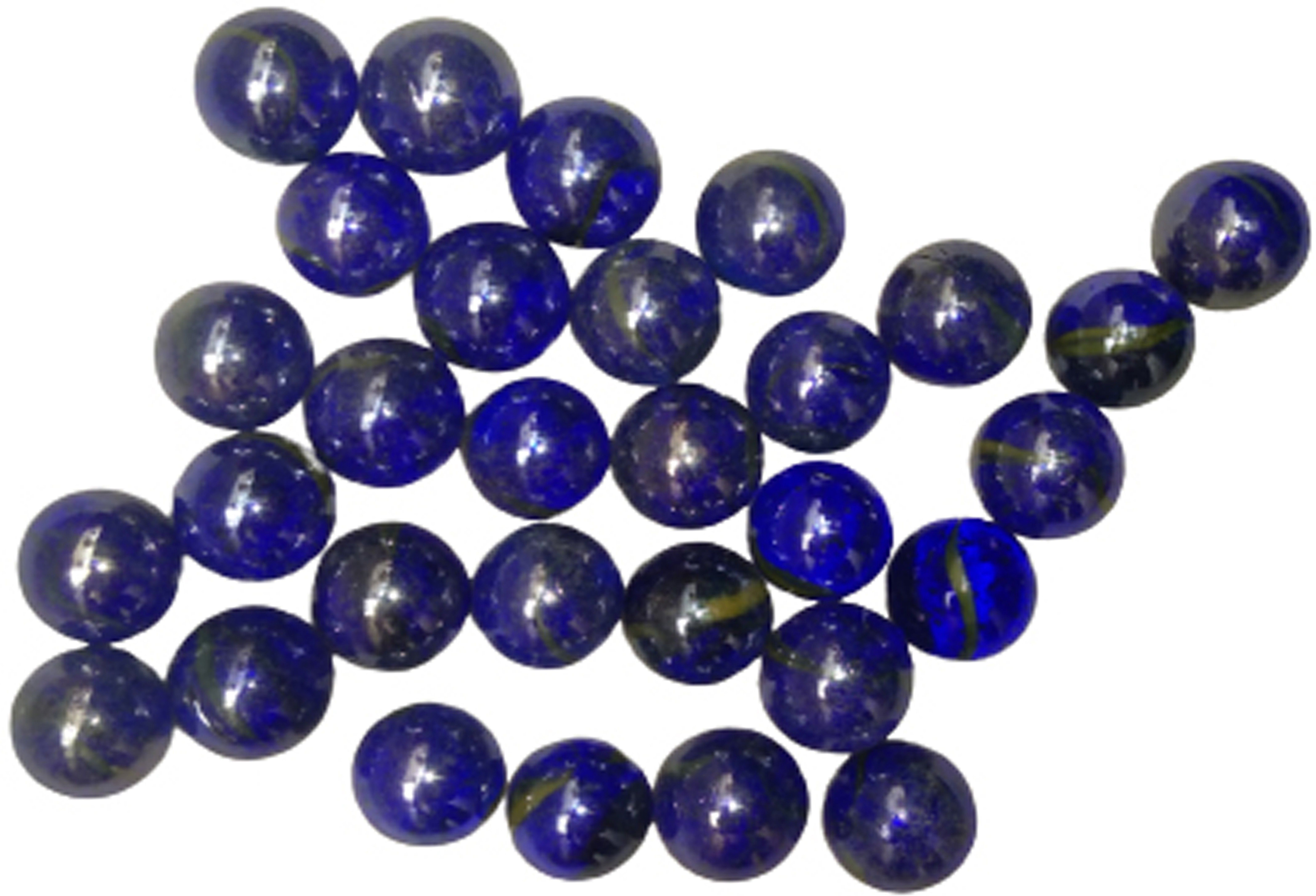 30__Pcs Dark Blue OR Blue Kanche Glass Marble Ball Glass Pabbles Ball