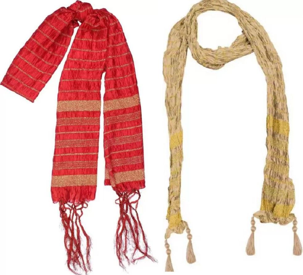 Velvet Printed Maroon Men Dupatta