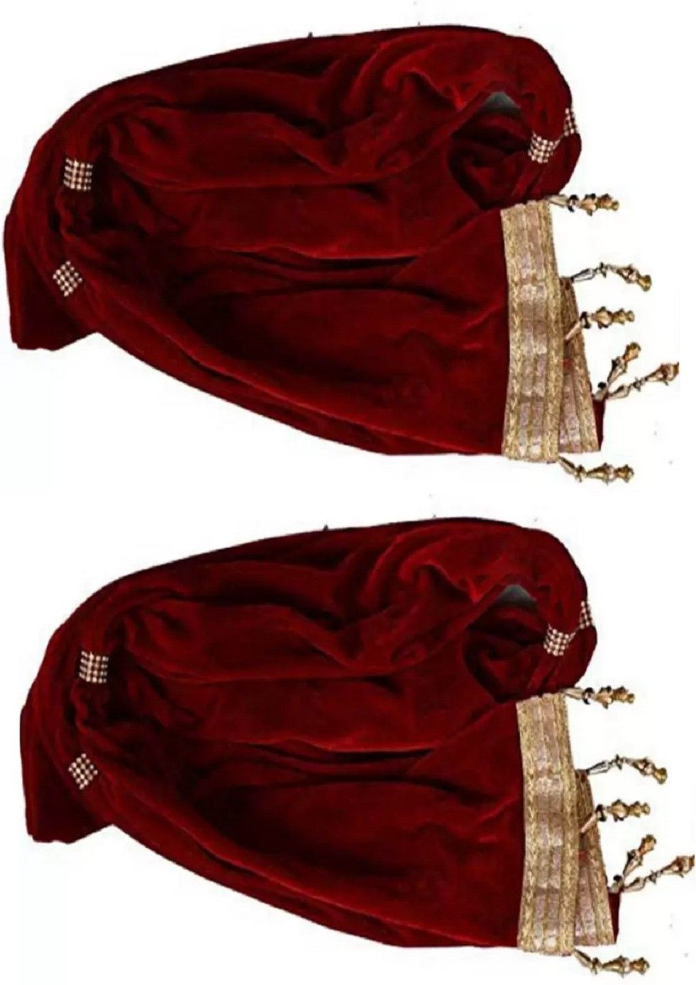 Velvet Printed Maroon Men Dupatta