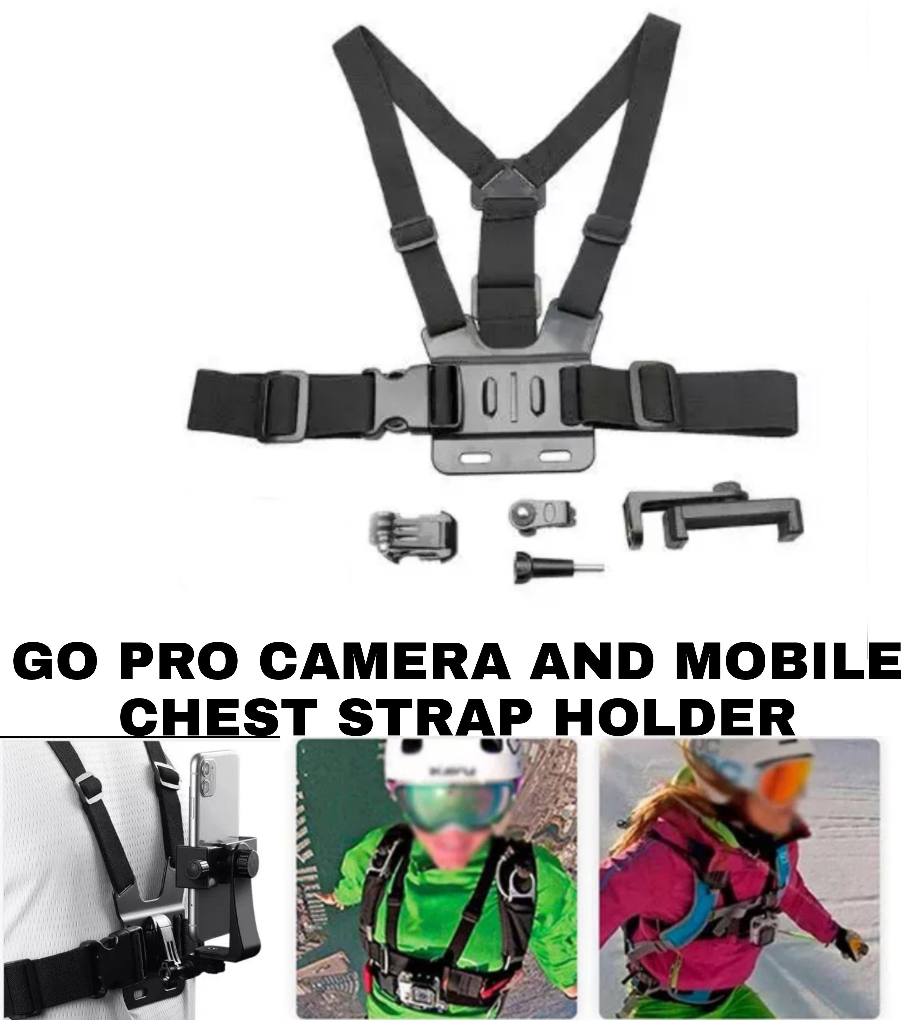 Aklin Boky Camera Chest Belt Strap+J-Mount+Pole Mount+360 Mobile Bracket Strap-picture-34