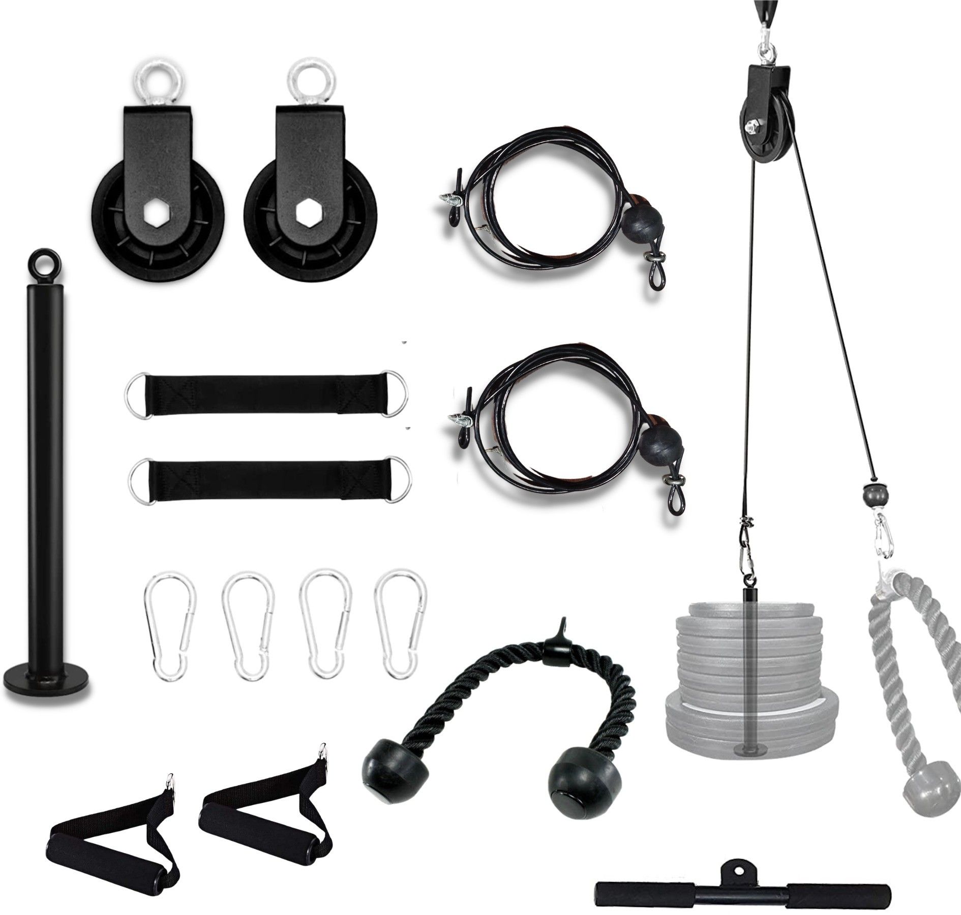 cable Pulley system lateral pulldown with 360° rotation portable gym pulley Lat Pulldown