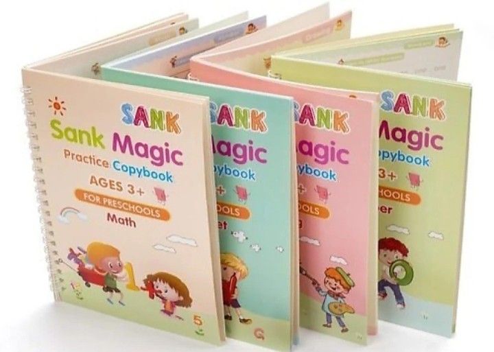 A1 Sank Magic Practice Copybook (4 BOOK+10 REFILL+1 pen+1 Grip) for kids-image-40