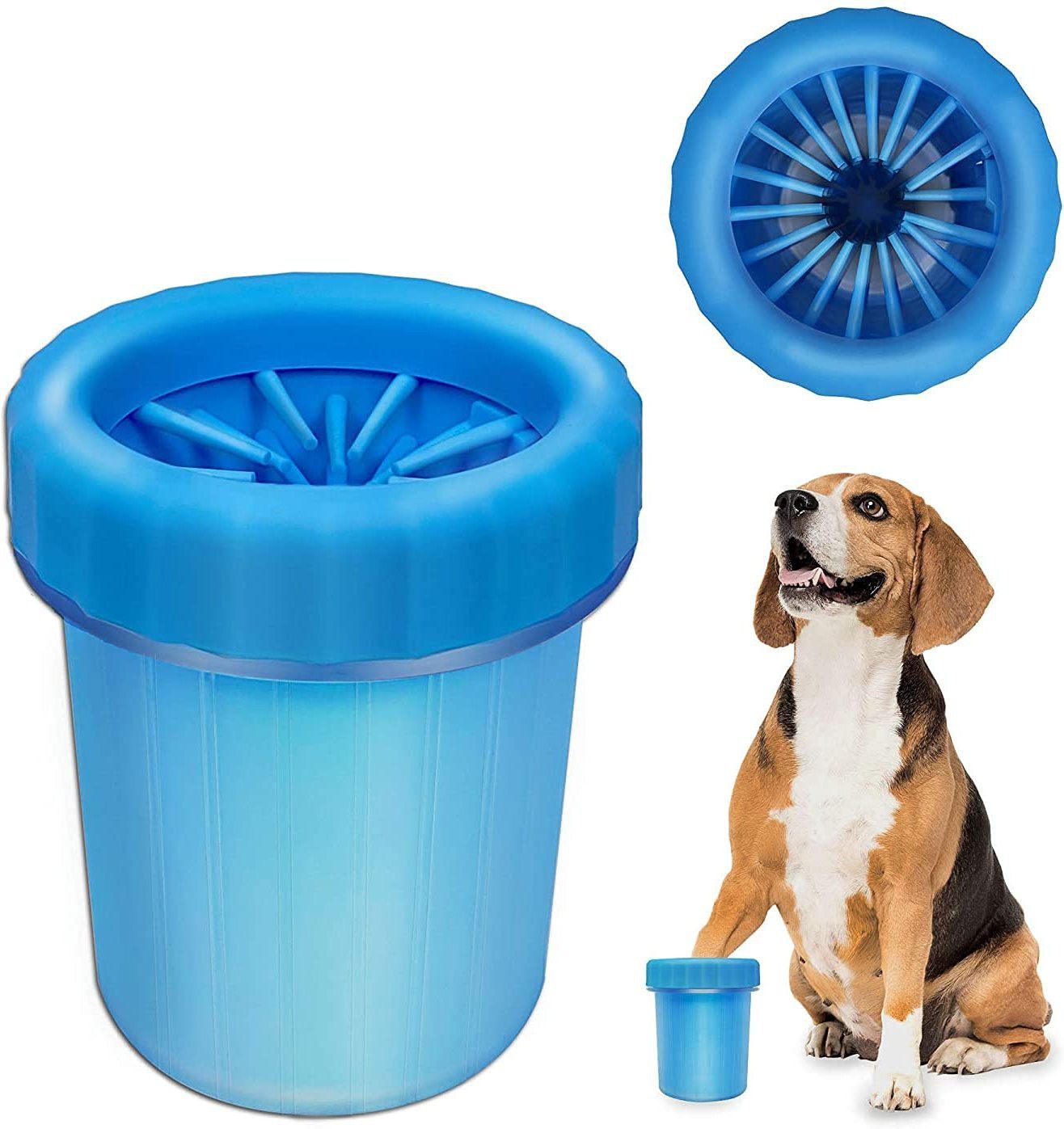 chullbull pet products Paw Cleaner Portable Washer Cleaning Brush Cup with Muddy Paw, Dog Foot Cleaner Plain/ Bristle Brushes for Dog-picture-31