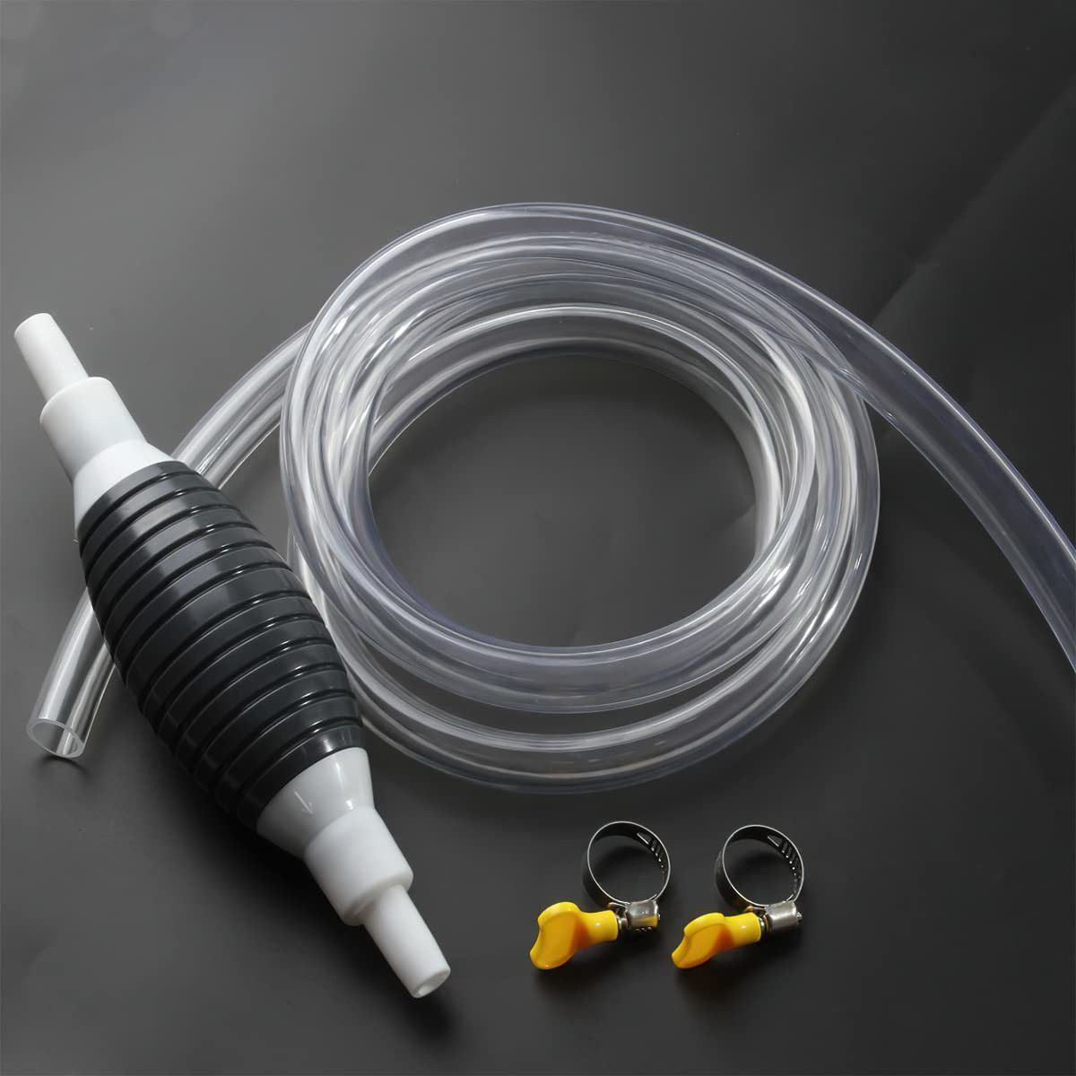 Car Bike Motor Cycle 32' Vinyl Hoses Air Hand Pump|Fuel Transfer Organizer Magnetic Aquarium Cleaner-image-17