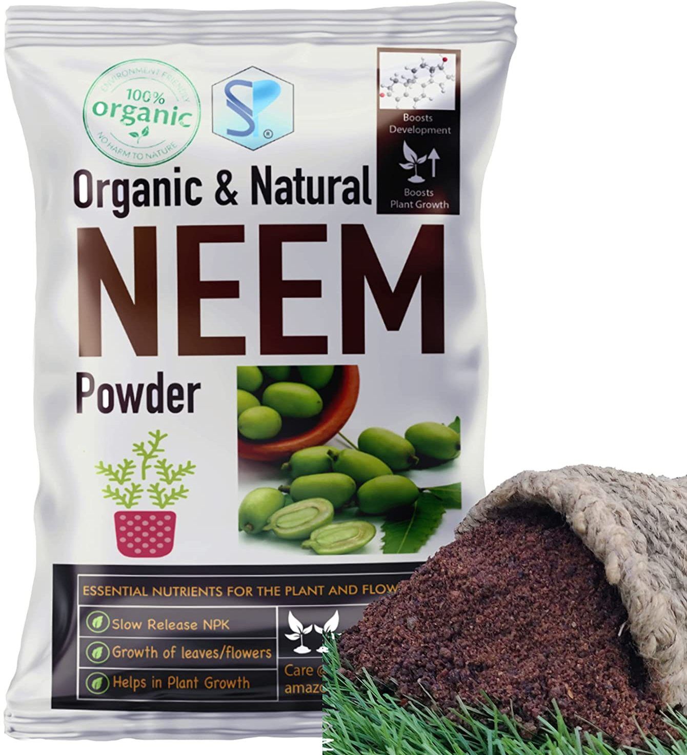 shiviproducts Neem Cake/Khali Powder Natural Organic Fertilizer for Plant Growth Fertilizer-picture-24