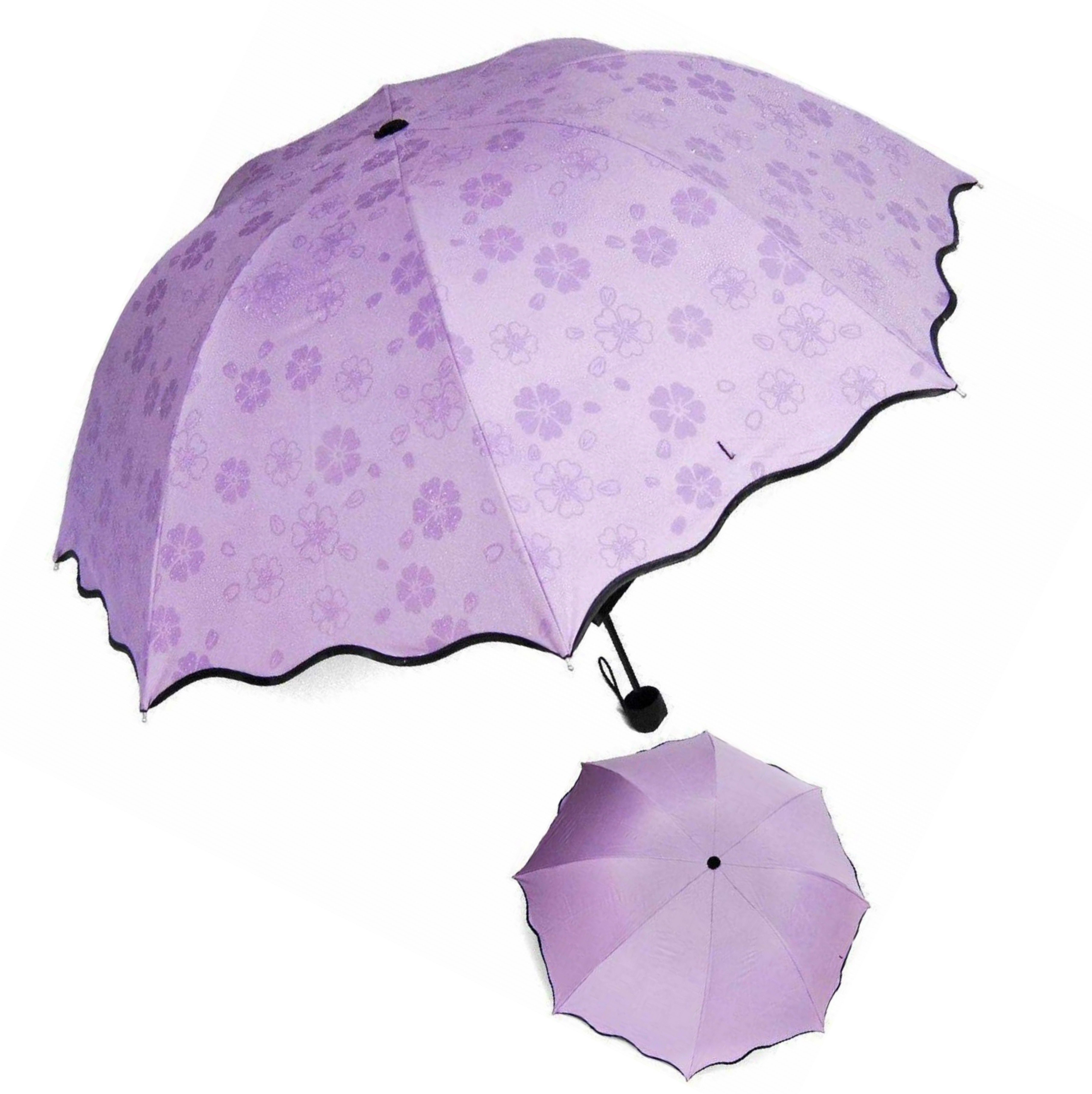Fancy Magic Umbrella Blossoms Occur with Water for Girls Women sunlight or rain Umbrella-image-45