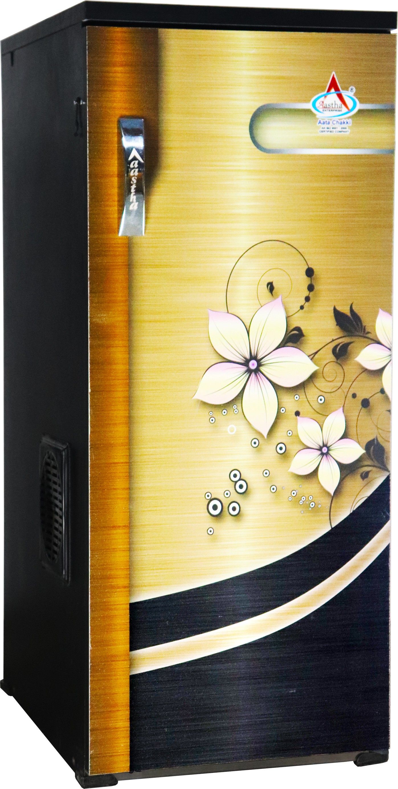 Atta Chakki Fully Automatic (2-in-1) Atta Maker, Domestic Aata Chakki Golden Shade Whitish Flower Flourmill-image-41