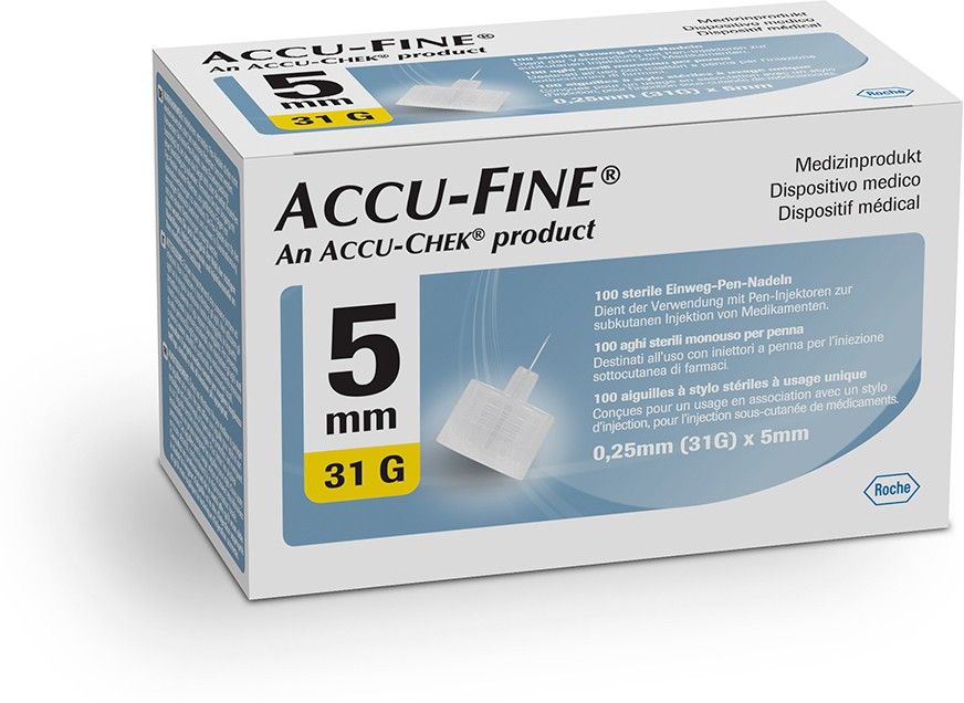 ACCU-CHEK Accu-Fine Insulin Pen Needles (31G) * 5mm Glucometer Lancets-picture-24
