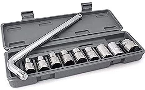 10 pcs tool kit Wrench socket Spanner Set Automobile car & bike Repair Tool Box Socket Set-image-32