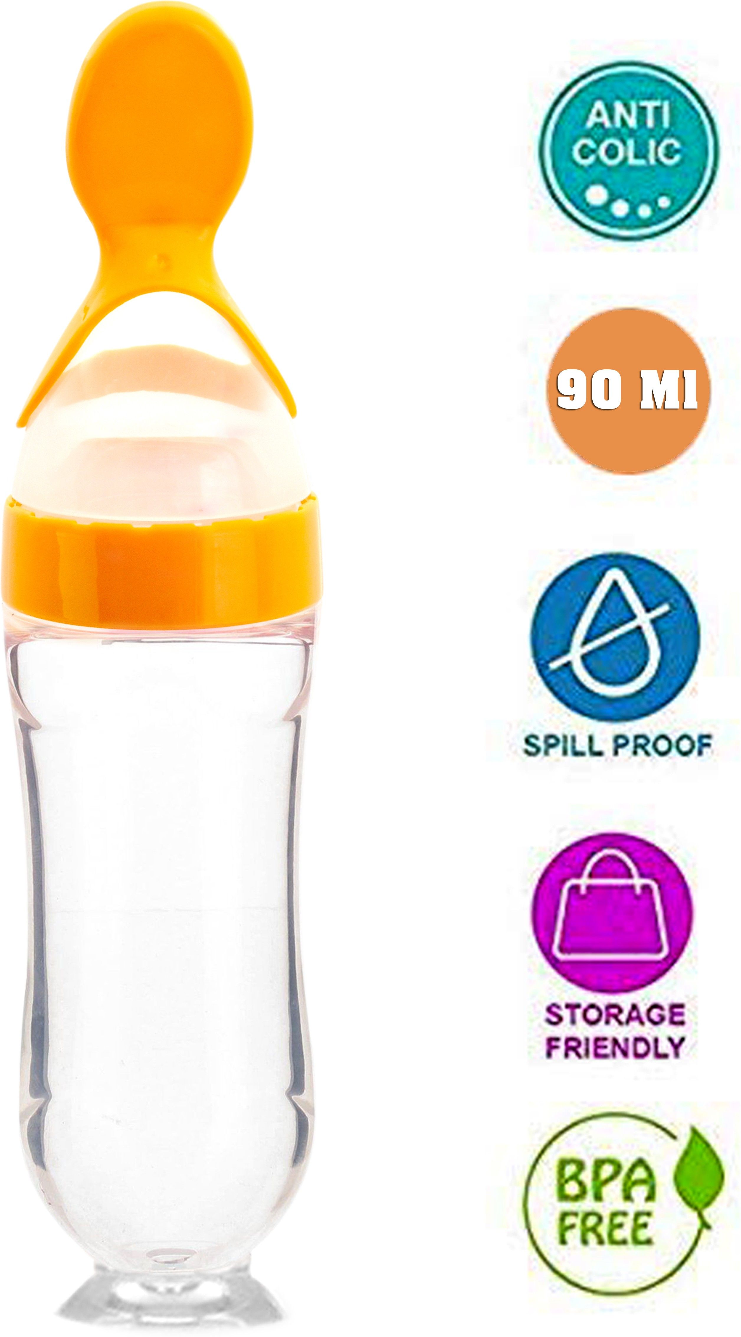 the little lookers Infant Baby Squeezy Food Grade Silicone - 90 ml-picture-10