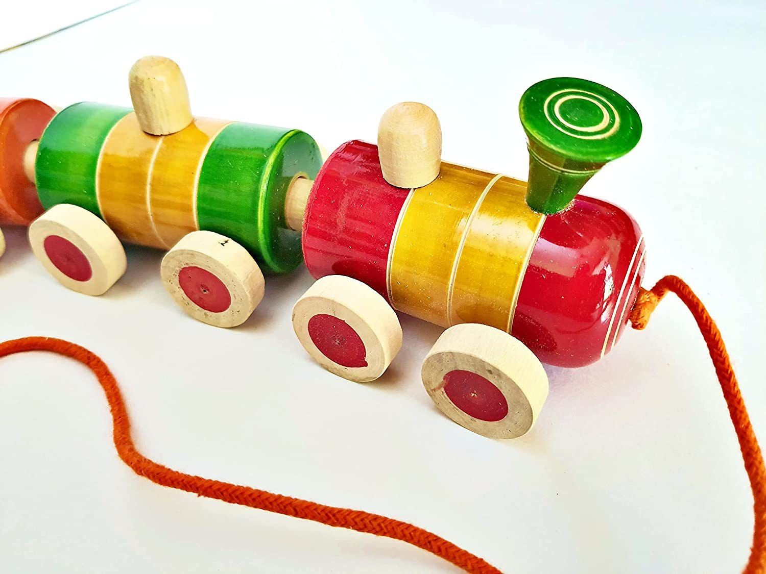 prime choice toys Premium Train Engine Pull Toy, Train Pull Toy, Pull Along Toy-picture-26